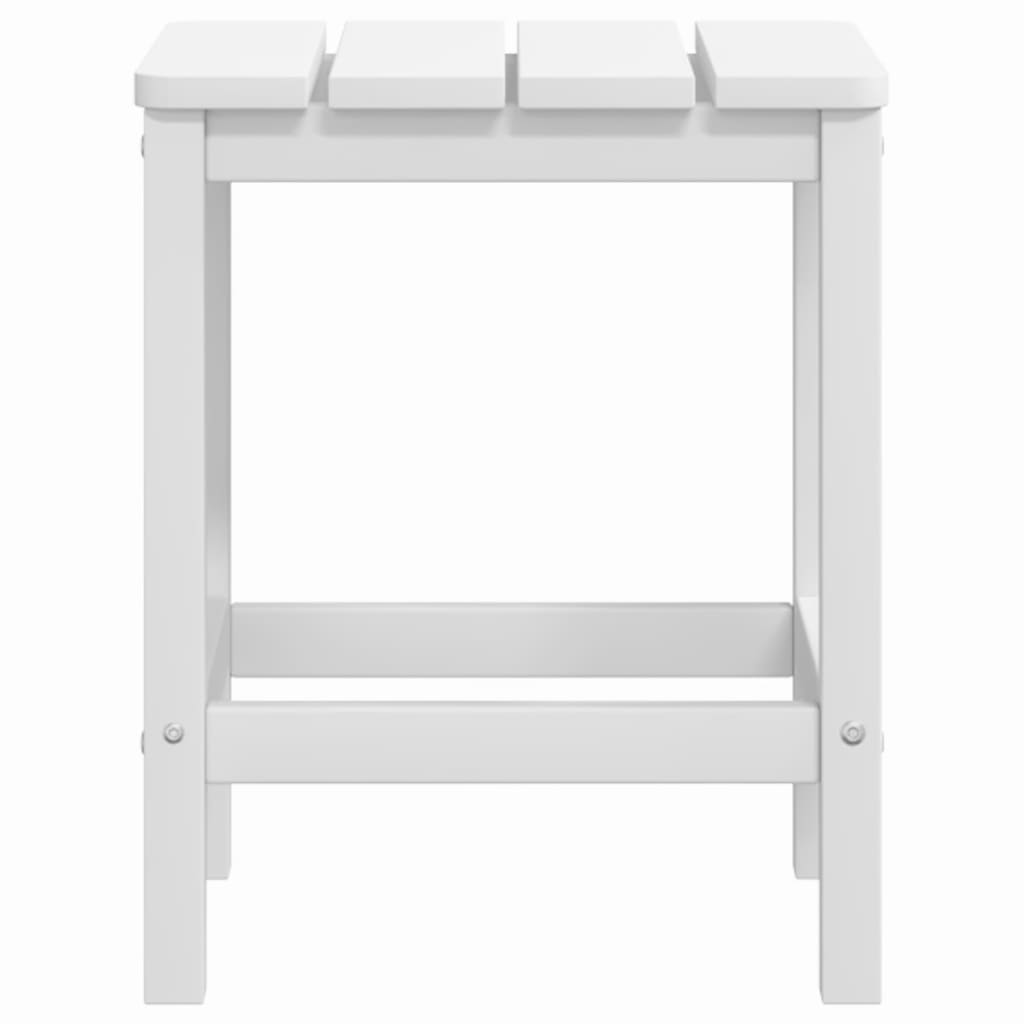 Adirondack-Gartenstühle mit Tisch HDPE Weiss